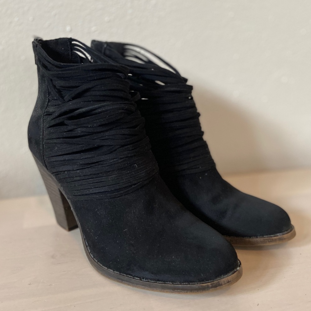 Fergalisious Black Bootie Heel - Picture 2 of 7